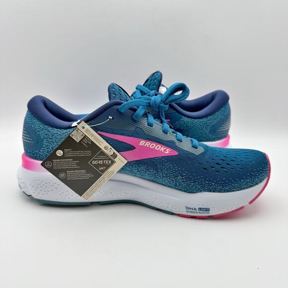 Brooks Womens Ghost 16 GTX Running Sneakers US 9.5 M EU 41 Blue Waterproof NIB - Picture 4 of 12